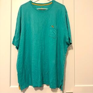 Tommy Bahamas Teal Blue Casual Pocket T-shirt Size XXL Men’s